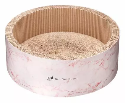 Mu Nail sharpener Garigari Circle Scratcher Interior Marble Rose Pink Regular (mju)