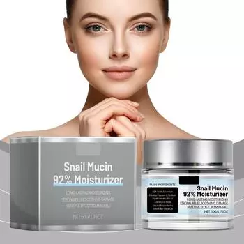 Mucin 92% увлажняющий ежедневный гель-крем для лица, 1,76 унции увлажняющий E-крем для лица для сухой и чувствительной кожи, восстанавливающий крем и упругая кожа