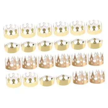 MUCKLILY 24 шт., шляпа для дня рождения, корона, шляпа для вечеринки, корона для детей, корона на день рождения, шляпа для детей, корона, шляпа, корона, шляпа для дня рождения, бумага хаки