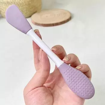 Mud Mixing Tool Beauty Makeup Brush Silicone Face Mask Brush Double Head Brush Deep Cleaning Tools фиолетовый