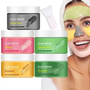 Mud Mud MaskSet Увлажняющая маска Осветляющая маска для кожи 100 мл One Size