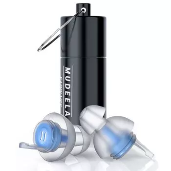 MUDEELA HiFi концертные беруши шумоподавление защита слуха беруши для шумоподавления беруши для сна черные 1 пара