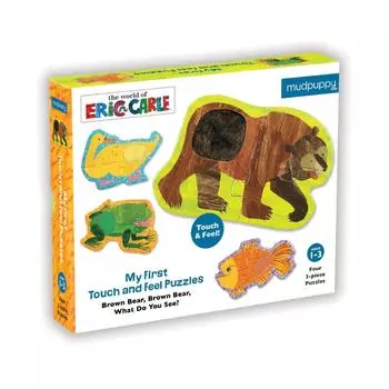 Mudpuppy Эрик Карл Мой первый Touch and Feel пазл 3 части