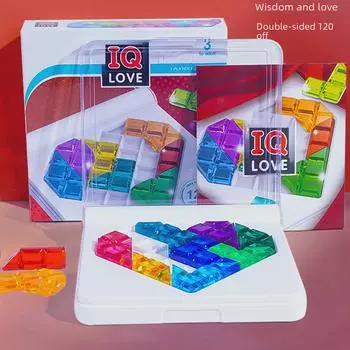 Мудрая любовь головоломка цветные блоки: Развивающая игрушка для развития интеллекта и логики у детей