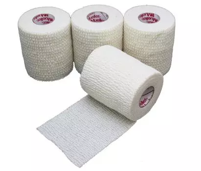 Mueller Tear light Tape Beige 76mm Soft elastic tape small pack 23633 Beige 76mm [4 pieces] белый