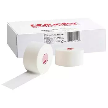Mueller White Cotton White Pro Athletic Ширина ленты Длина Маленькая упаковка Край Безлатексный синтетический фиксатор ахиллова сустава 56105 тейп, нерастягивающийся