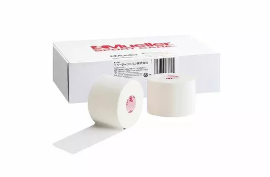 Mueller White Cotton White Pro Athletic Ширина ленты Длина Маленькая упаковка Структура края, которую можно разрезать резиной Для широких участков плечевого сустава