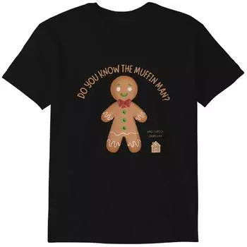 Muffin Man T-Shirt - Funny Film TV Retro Cartoon Movie Comedy Gingerbread Classic T-shirt S