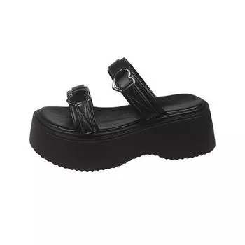 Muffin platform slippers new with skirt wear sandals women s summer casual sandals 35