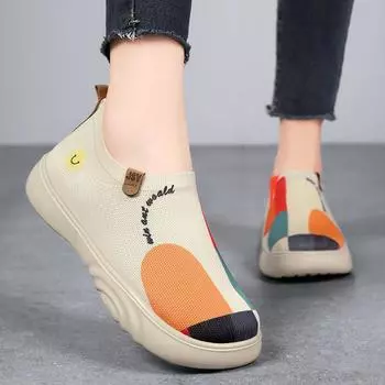 Muffin shoes women s summer new casual single shoes women s shoes thick sole, light and breathable, one pedal mother shoes 36