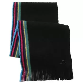 Muffler PS line black M2A150F L547 79 [Paul Smith] multi-stripe men s women s [item] чёрный