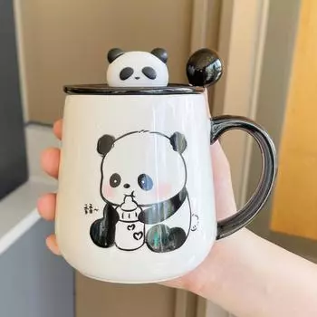 Mug Gift Box New Style Women s Panda Cup Souvenir Ceramic Water Cup Coffee Cup 301-400ml