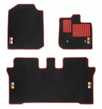 MUGEN Черный x Красный Honda 6MT Эксклюзивный продукт (Mugen) [Спортивный коврик] N-ONE JG3/4 08P15-XMGB-K1S0-RD чёрный