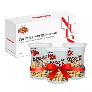 Mugerbone whole peanuts 135g, 135g, 3 pieces, Korean nuts