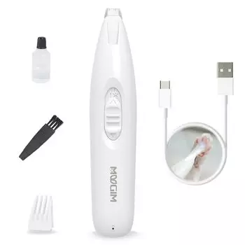 MUGIM Pet Partial LED Двухсекционная машинка для стрижки собак и вокруг дома Беспроводные машинки для стрижки для ультраэргономичной ручки USB