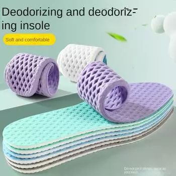 Стельки из полыни с мятным дезодорирующим и дезодорирующим действием, удобные для спортивных стельок, поглощающие пот и дышащие. 35-36 серый