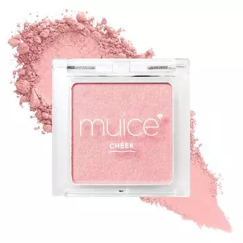Muice Powan Cheek 03 Babumi Розовая прозрачная румяная гладкая пудра 3,6 г /