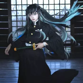 Муичиро Токито Косплей Костюм Демон Кимэцу но Яиба Косплей Муичиро Токито Косплей Муичиро Токито Косплей Касуми Дыхание Касуми Столб Демон
