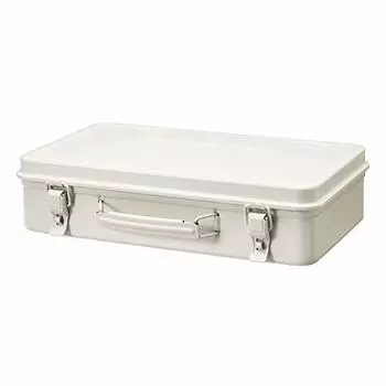 Muji 37845947 Steel Tool Box 3, Approx. Width 15.0 x Depth 9.1 x Height 3.9 inches (38 x 23 x 10 cm)