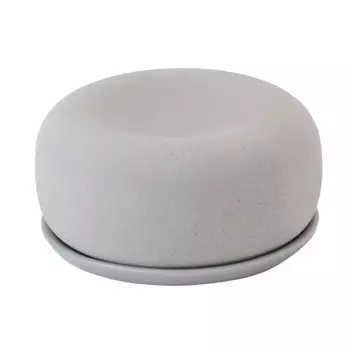 muji aroma stone with plate/gray diameter 65 x 30mm 02868291