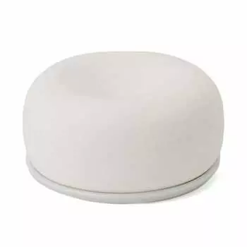 muji aroma stone with plate/white diameter 65 x 30mm 02868284