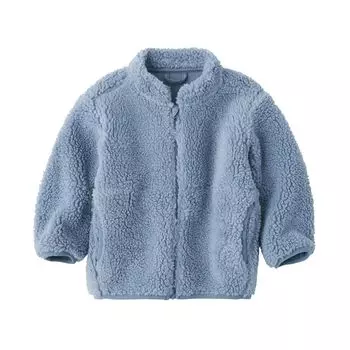 MUJI Baby Boa флисовая куртка унисекс для малышей CC23WA4A дымчато-голубая для малышей 100