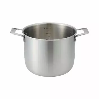 MUJI Baked Paint Stainless Aluminum Full Three Layer Steel Two Handed Pot Approx. 6.0L/Approx. Width 33 x Height 17cm 82219951 Silver