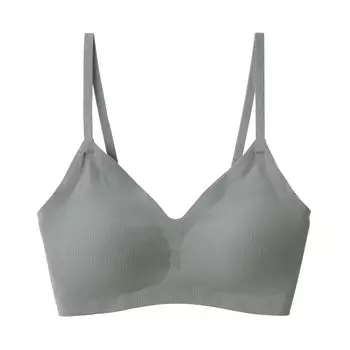 MUJI Bra FCH54A3A Smoky Green S Set of 2 Ribbed Bras that are gentle on the skin Women s Women s