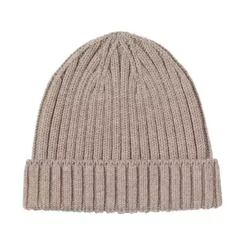 MUJI Часы из шерстяной смеси с ребристой вязкой, которые подавляют покалывание в области лба, унисекс для взрослых DBC48A4A бежевый 55-59 см бежевый