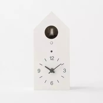 MUJI Часы с кукушкой белые Ширина 95 x Глубина 108 x Высота 204 мм MJ-CCWS1/83829803 белый
