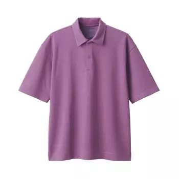 MUJI Cool UV Protection Wide Half Sleeve Polo Shirt AB1M5A4S Pink XL Men s Men s Men s розовый