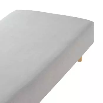 MUJI cotton sheeting fitted sheet/SD heather gray 84374562