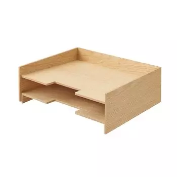 MUJI Деревянный лоток для хранения документов, ярусы 82603347 A4 2