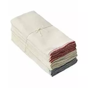 MUJI Fallen Wadding Dish Towel Set of 12 with Collared Edge