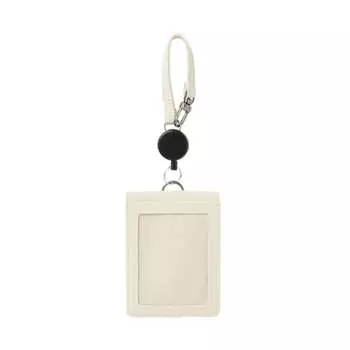 MUJI Free Standing Card Holder with Reel Ivory Approx. Width 80 x Depth 10 x Height 110mm NDG16A3A