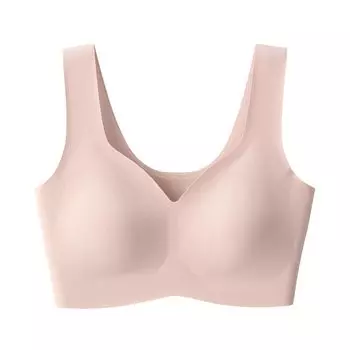 MUJI Half Top Bra FCH55A4A Apricot S Женский Женский Женский абрикосовый
