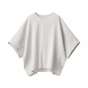 MUJI Hemp Rayon Блузка с коротким рукавом BC2IUA4S Светло-серый S Женская Женская Женская светло-серый