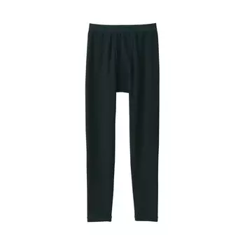 MUJI Inner Bottoms Теплые хлопчатобумажные длинные колготки FA195A3A Черные XL Комплект из 2 шт. Мужские мужские чёрный