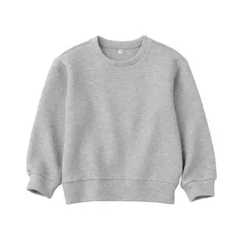 MUJI Kids Двойная трикотажная толстовка унисекс для детей CB1H0A4S Серая детская 120 серый