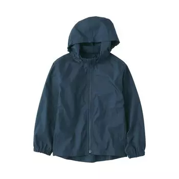 MUJI Kids водоотталкивающая куртка с капюшоном унисекс для детей CB1KDA4A темно-синяя для детей 120 тёмно-синий