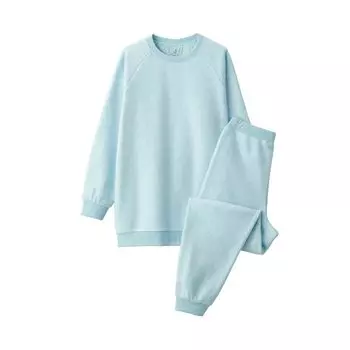 MUJI Комплект комнатных вещей из гладкого флиса FD1J7A3A Бледно-зеленый S Женский Женский бледно-зеленый