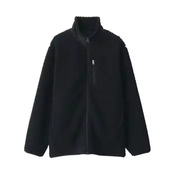 MUJI Куртка Boa Fleece Jacket AB1LAA3A Black S Мужская Мужская чёрный