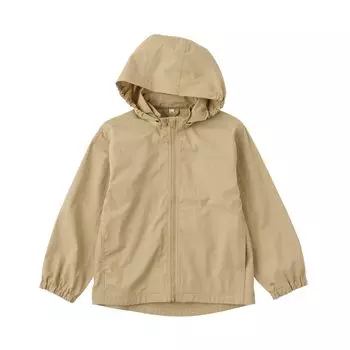MUJI куртка водоотталкивающая куртка с капюшоном унисекс детская CB1HRA3A бежевый детский 110 (Дети) бежевый