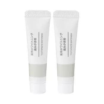 MUJI Лечебная отбеливающая зубная паста 10 г x 2 флакона OAM38A3S