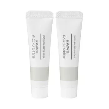 MUJI Лечебная отбеливающая зубная паста 10 гX2