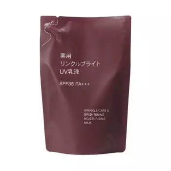 MUJI Medicated Wrinkle Bright UV Lotion SPF35 180mL OAQ63A4A (Refill) PA+++