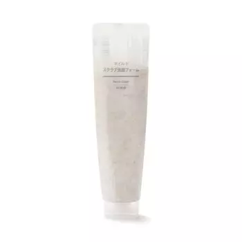 Muji mild scrub facial cleansing foam 100g 44650578