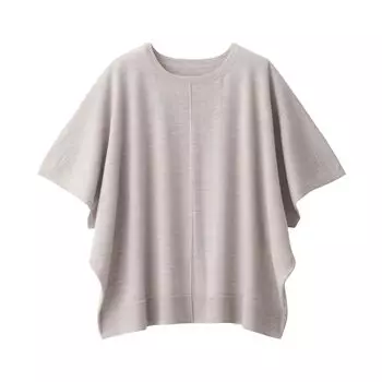 MUJI Моющийся шерстяной свитер-пончо с высокой плотностью BA1PQA4A Oatmeal S для женщин для женщин для женщин