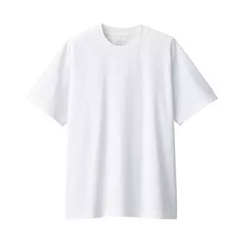 MUJI Мужская футболка с круглым вырезом и коротким рукавом AB1MIA4S Белая мужская L