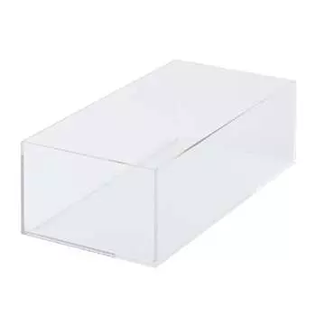 MUJI Overlapping Acrylic Box/Medium Approximately Width 25.2 x Depth 12.6 x Height 8cm 44089576 Transparent